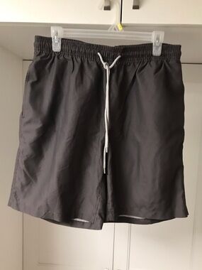 Kirkland Signature Grey /Brown Mesh Lined Swim Trunks M